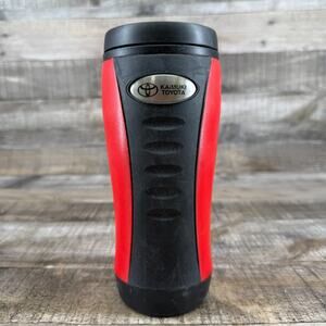 Toyota Water Bottle Kaimuki Red Black Coffee Cup Container